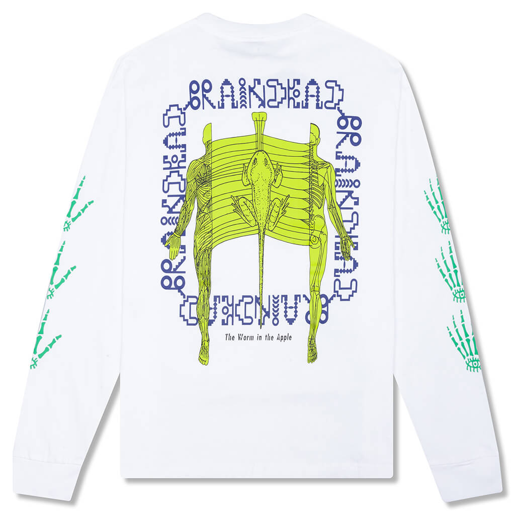Worm in the Apple Long Sleeve - White