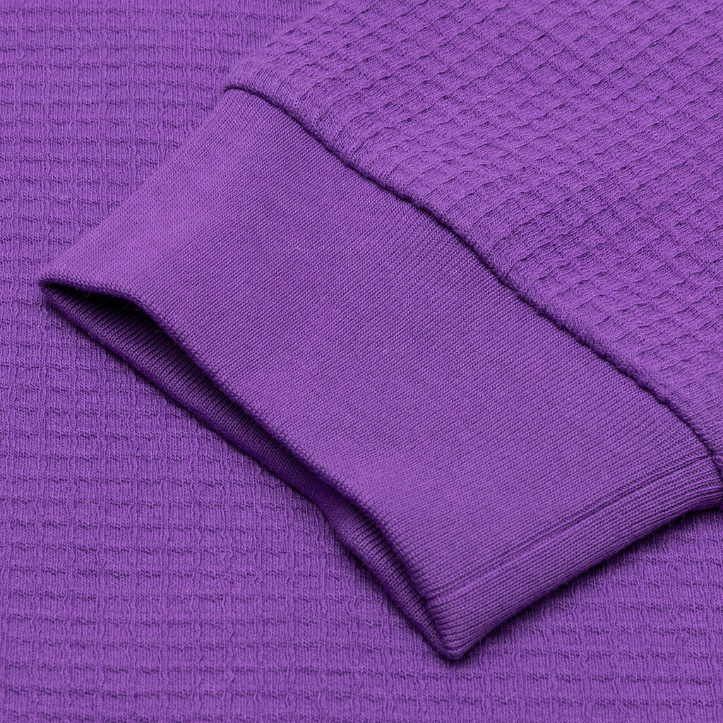 Core Mock Neck Waffle L/S - Purple