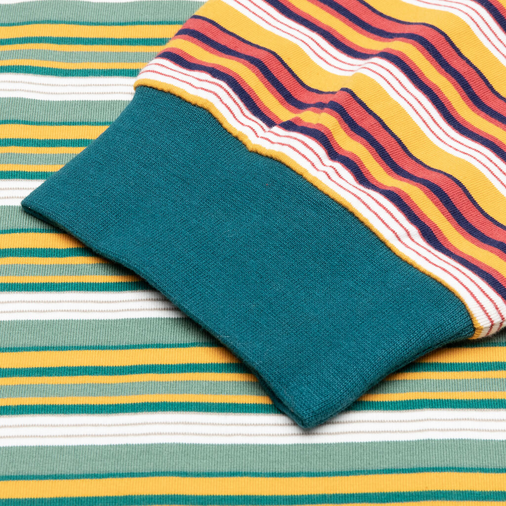 Nineties Blocked Striped L/S - Mallard