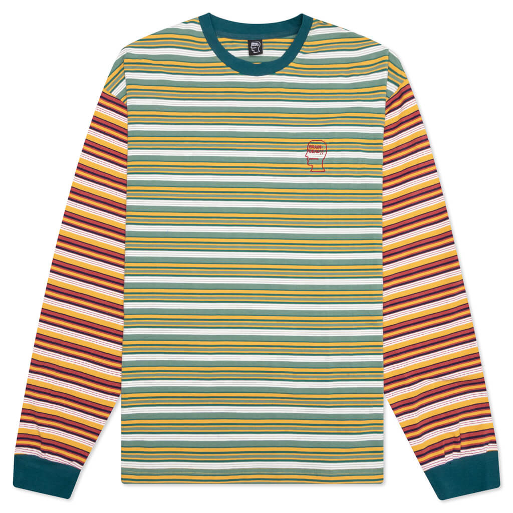 Nineties Blocked Striped L/S - Mallard