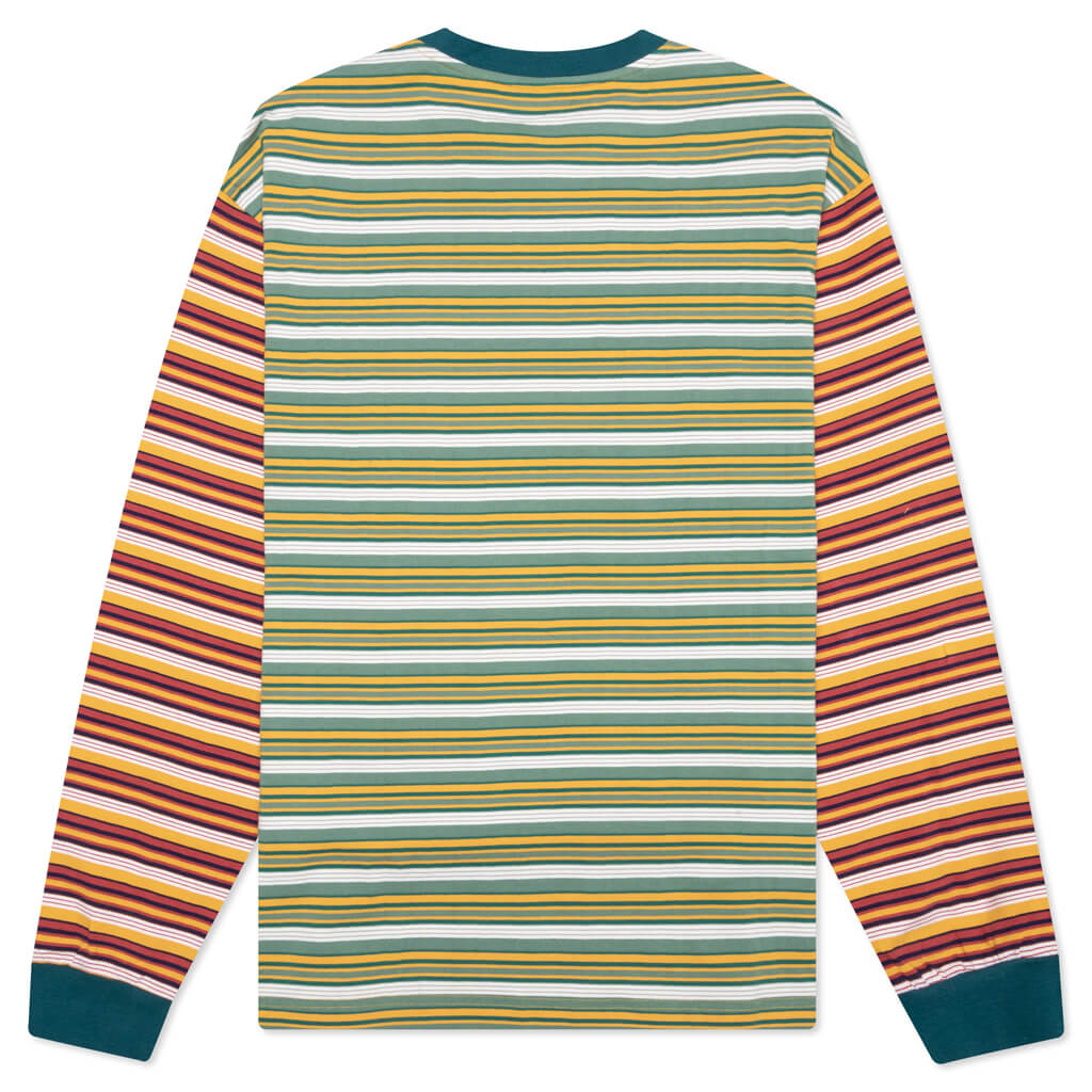 Nineties Blocked Striped L/S - Mallard