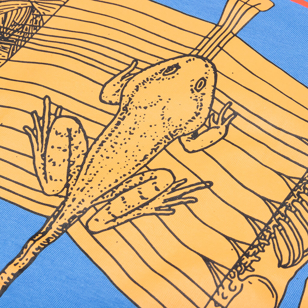 Worm In the Apple Long Sleeve - Blue