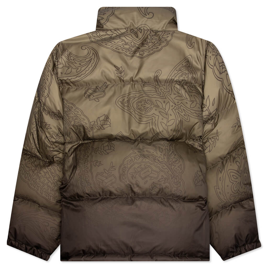 Felt x Bricks & Wood Paisley Butterfly Puffer - Olive