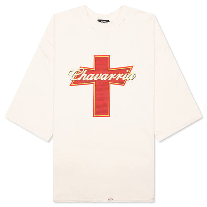 Budweiserria Destroyed Buffalo Tee - Off White