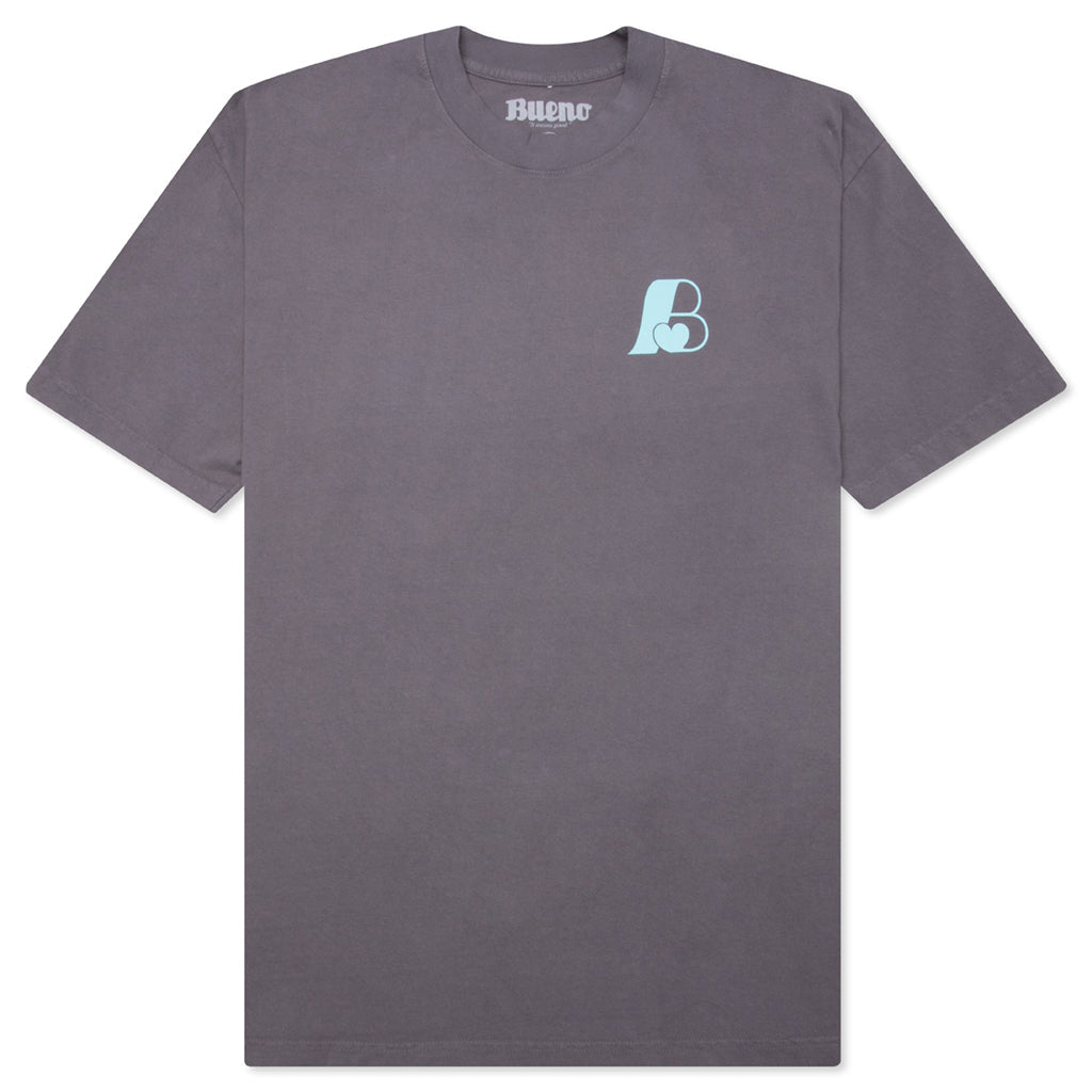 B Logo S/S Tee - Slate