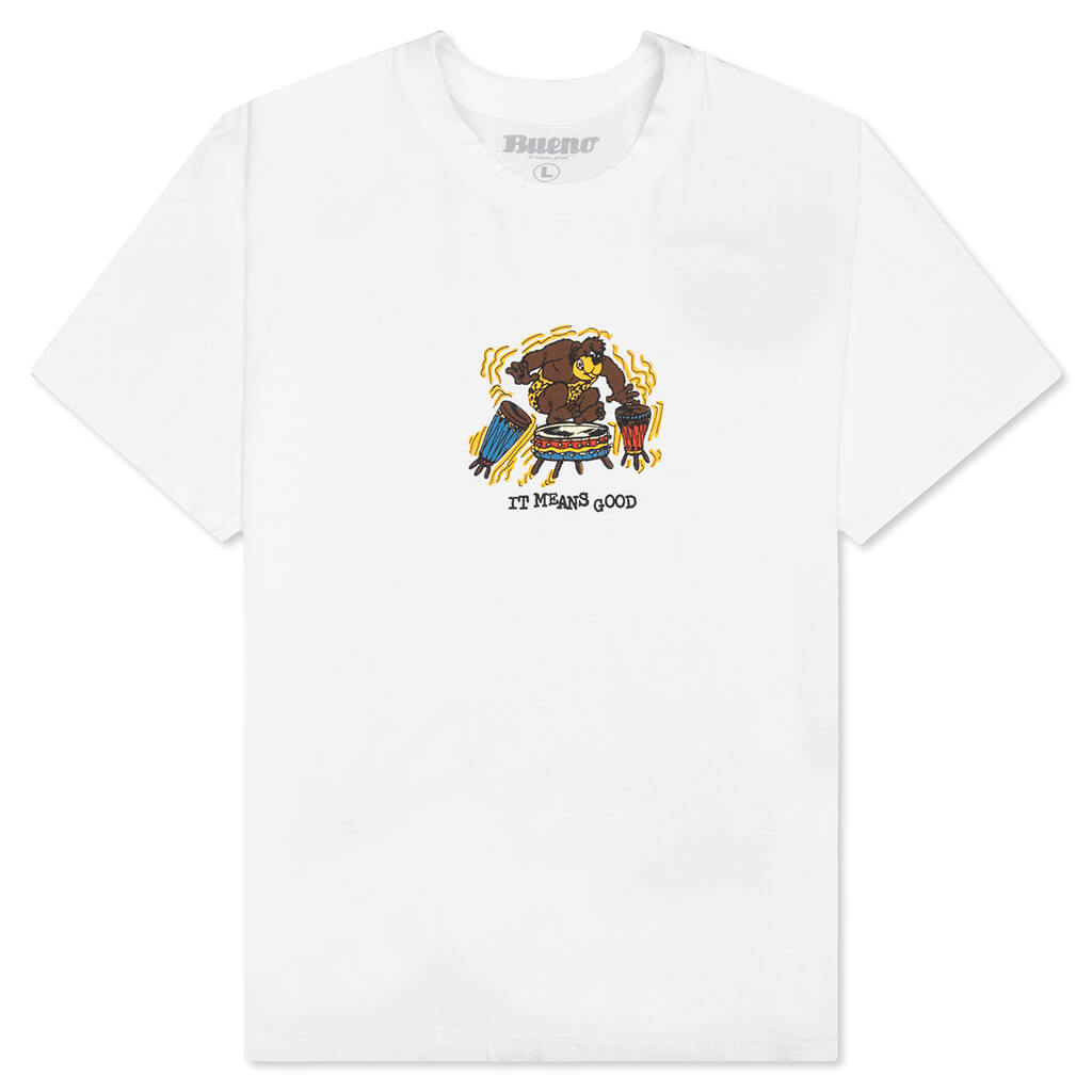 Gorilla Drums Tee - White