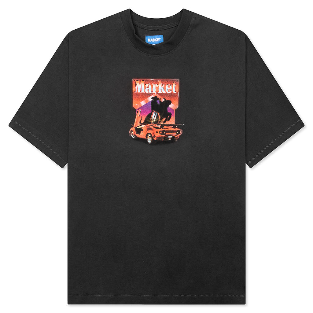 Bull Rider T-Shirt - Washed Black