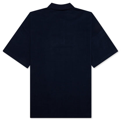 Bunny Embroidery Polo Shirt - Navy