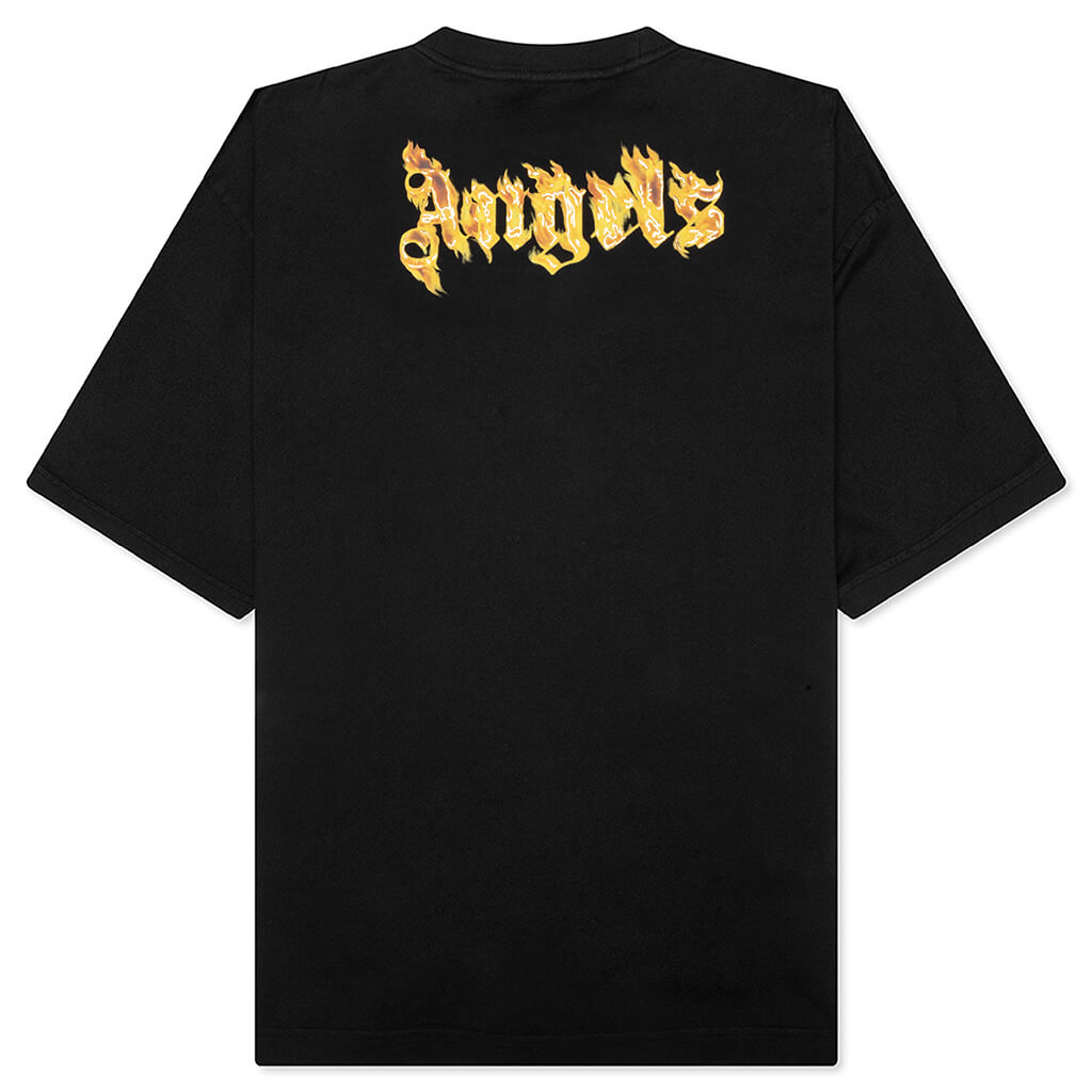 Burning Logo Tee - Black/Gold