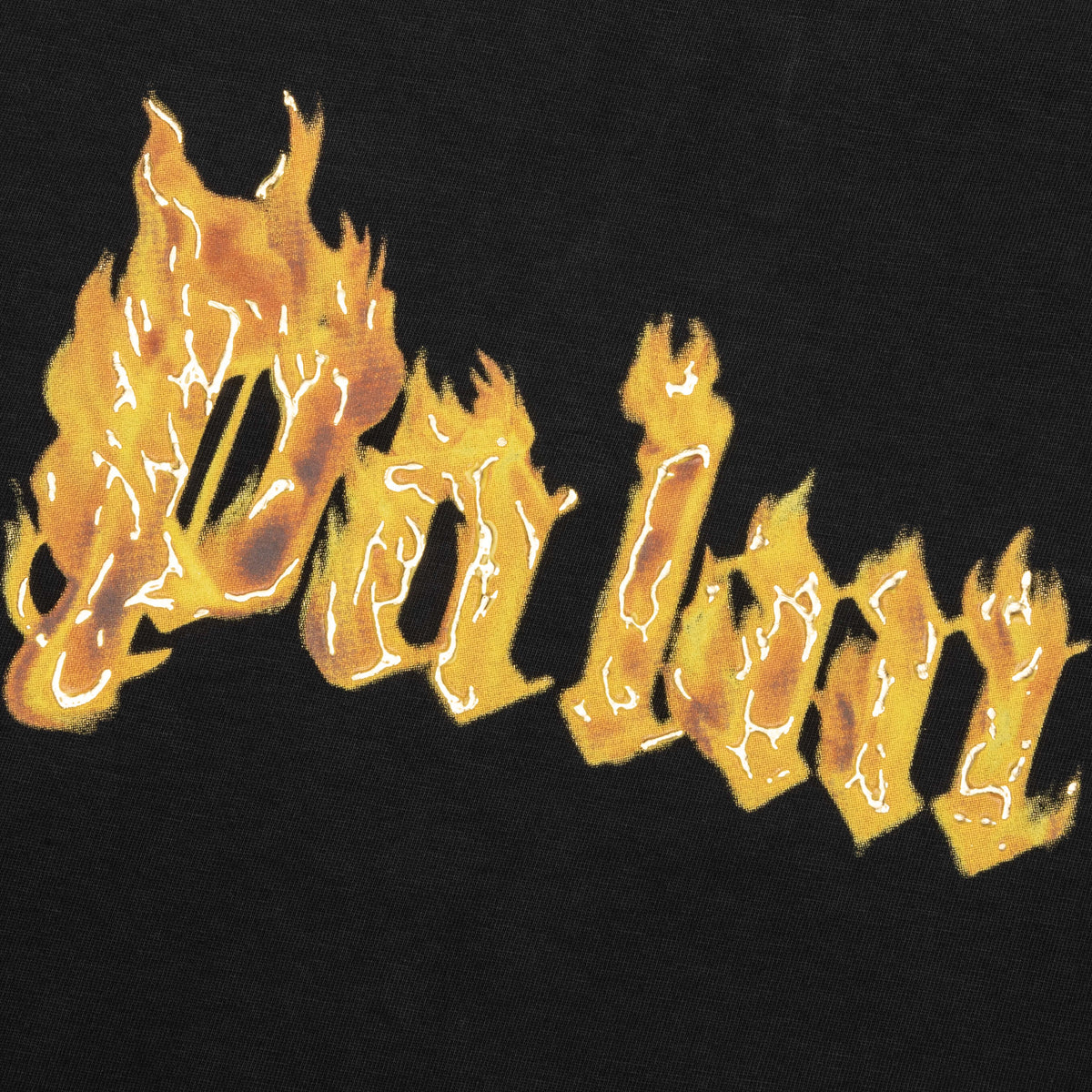 Burning Logo Tee - Black/Gold