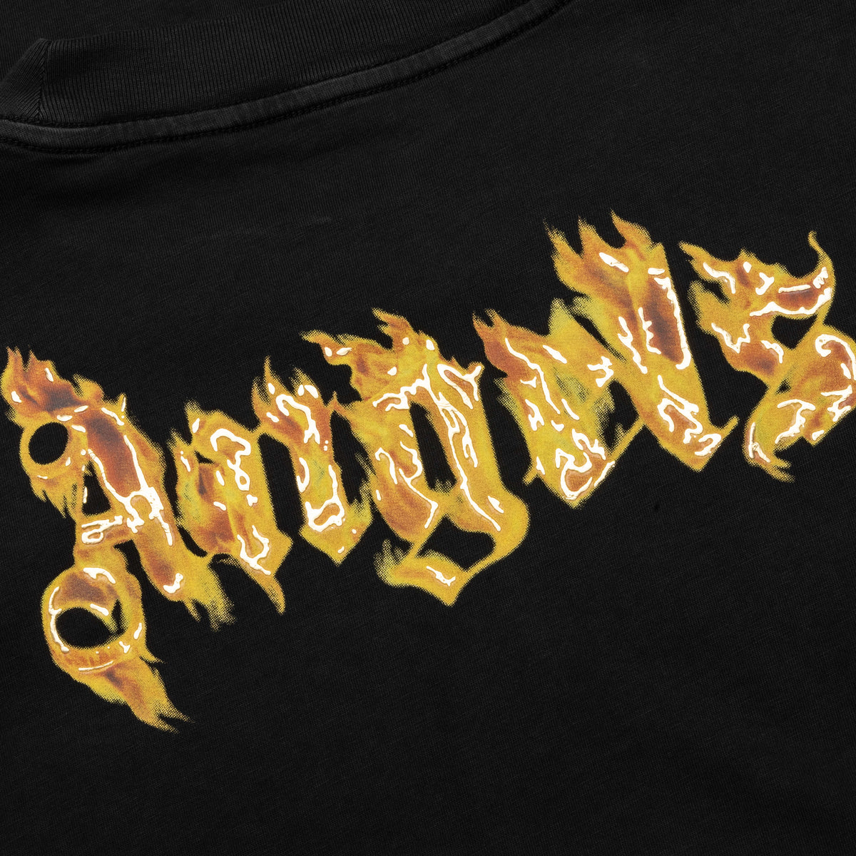 Burning Logo Tee - Black/Gold