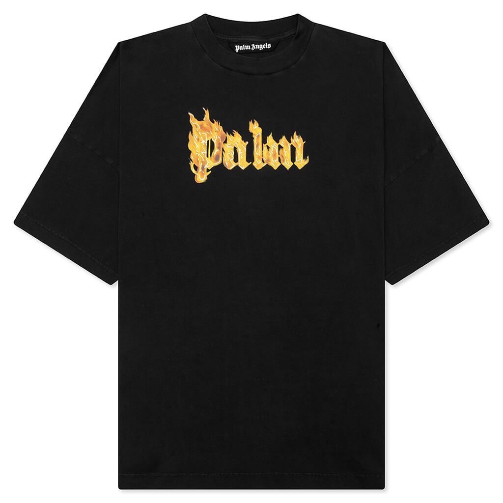 Burning Logo Tee - Black/Gold