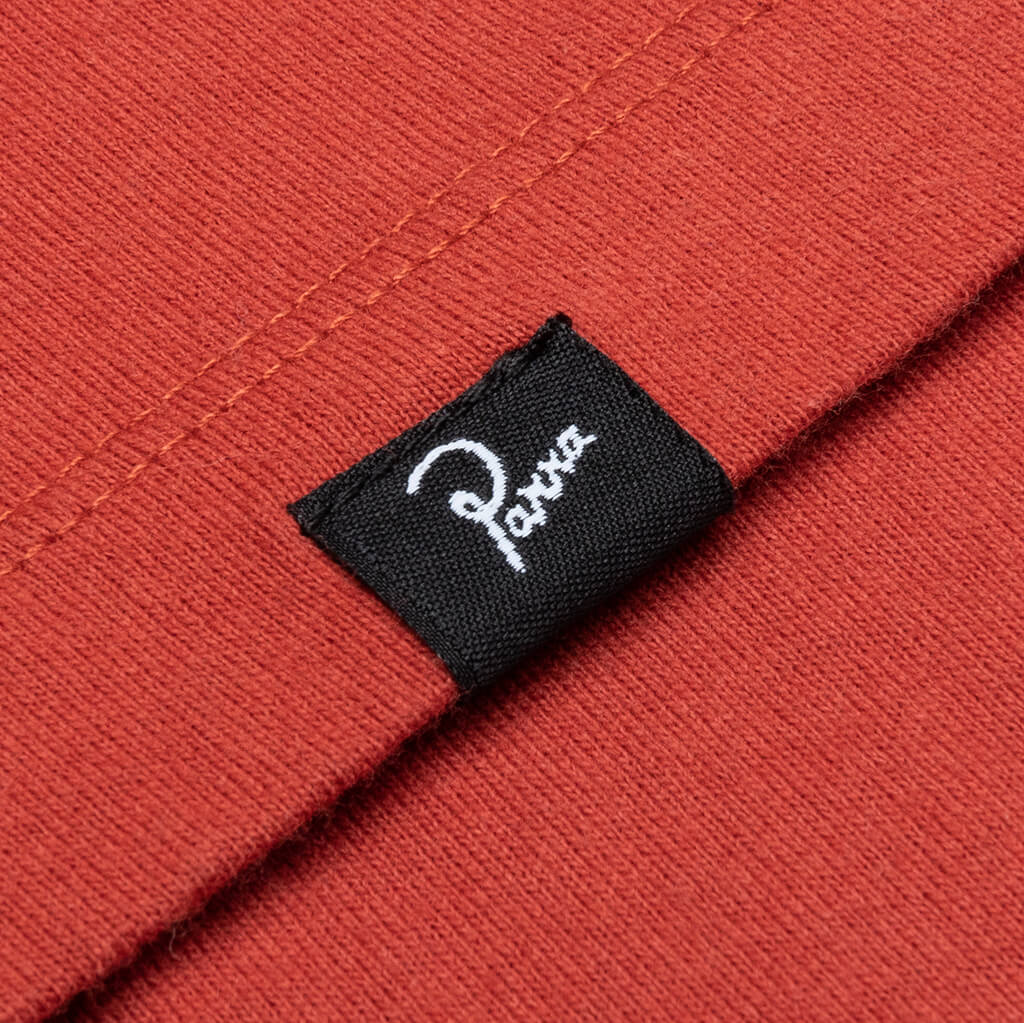Blue Sitting Pear T-Shirt - Burned Orange