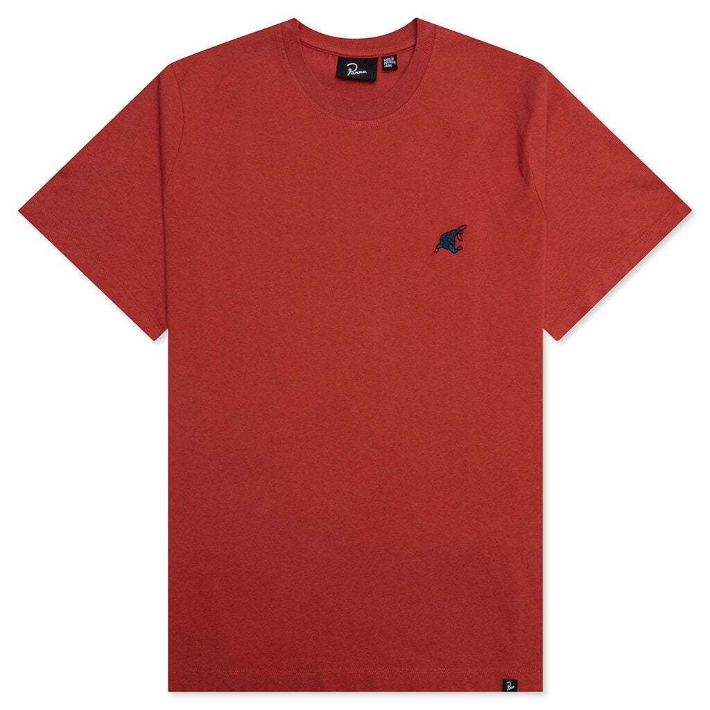 Blue Sitting Pear T-Shirt - Burned Orange