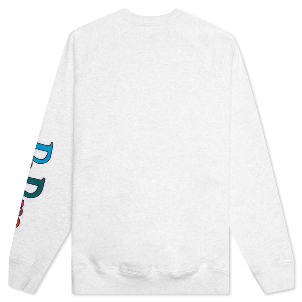 Serif Logo Crew Neck Sweatshirt - Ash Grey