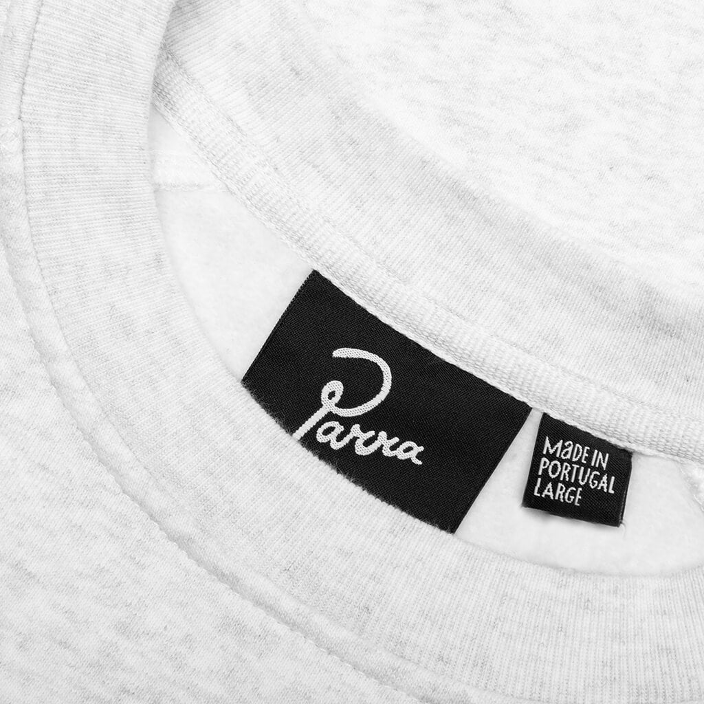 Serif Logo Crew Neck Sweatshirt - Ash Grey