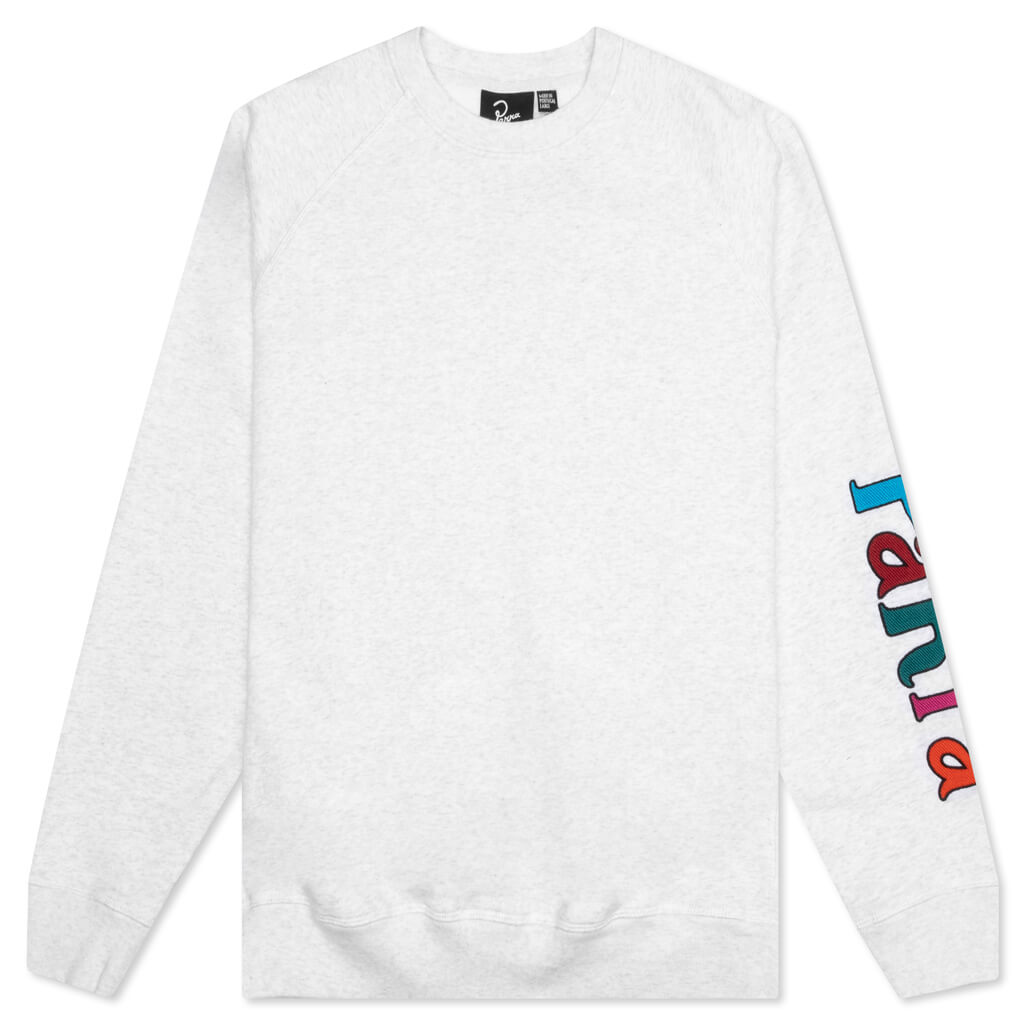 Serif Logo Crew Neck Sweatshirt - Ash Grey