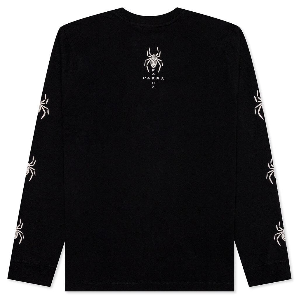 Spidered Long Sleeve T-Shirt - Black
