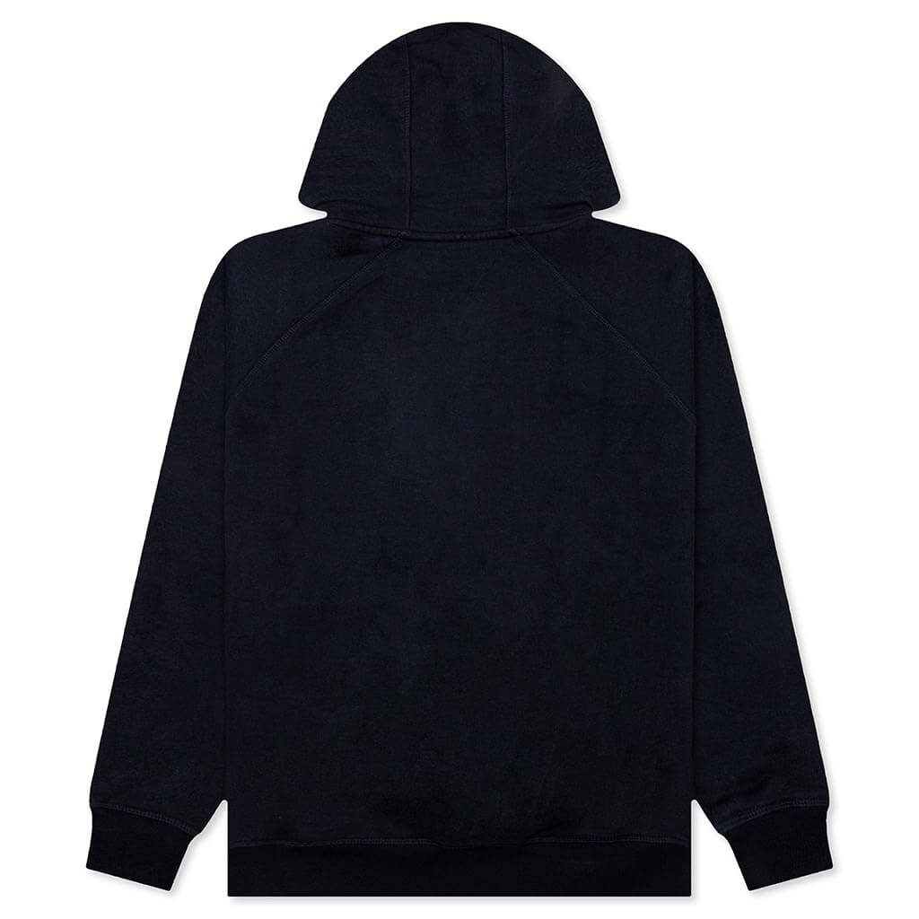 Wave Block Tremors Hooded Sweatshirt - Navy Blue