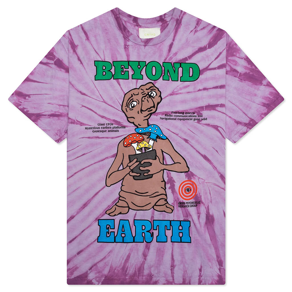 Beyond Earth Tee - Botanical Tie Dye Purple