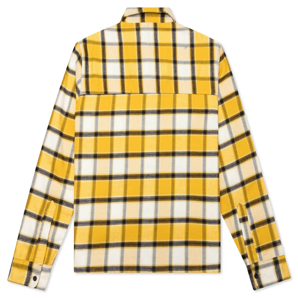 Janis Button Up - Plaid Mustard