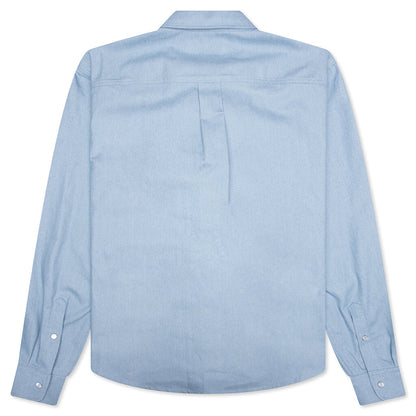 Blue Denim Shirt with Trunakaroo Plaque- Iris Blue