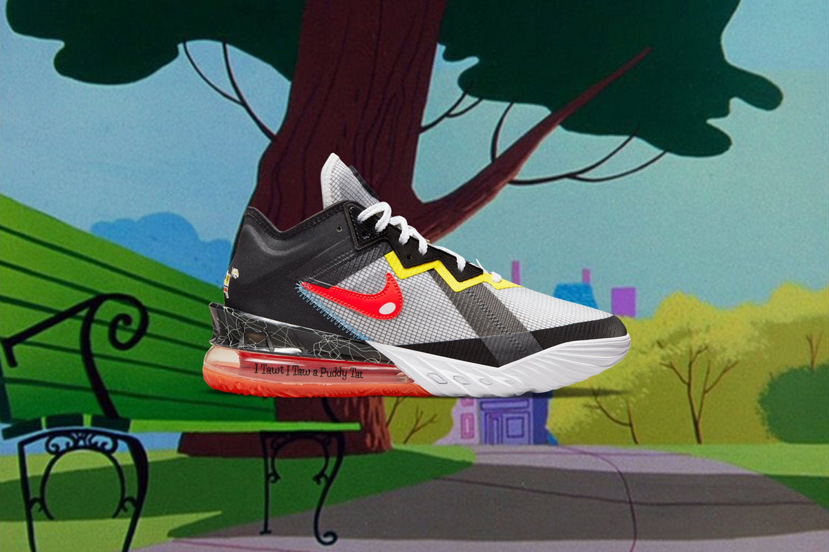 Lebron XVIII Low - White/Bright Crimson