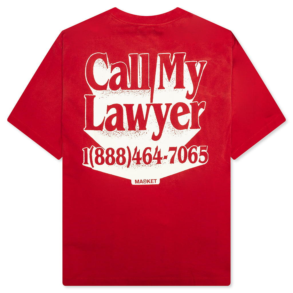 Call My Lawyer 3D T-Shirt - Candy Red