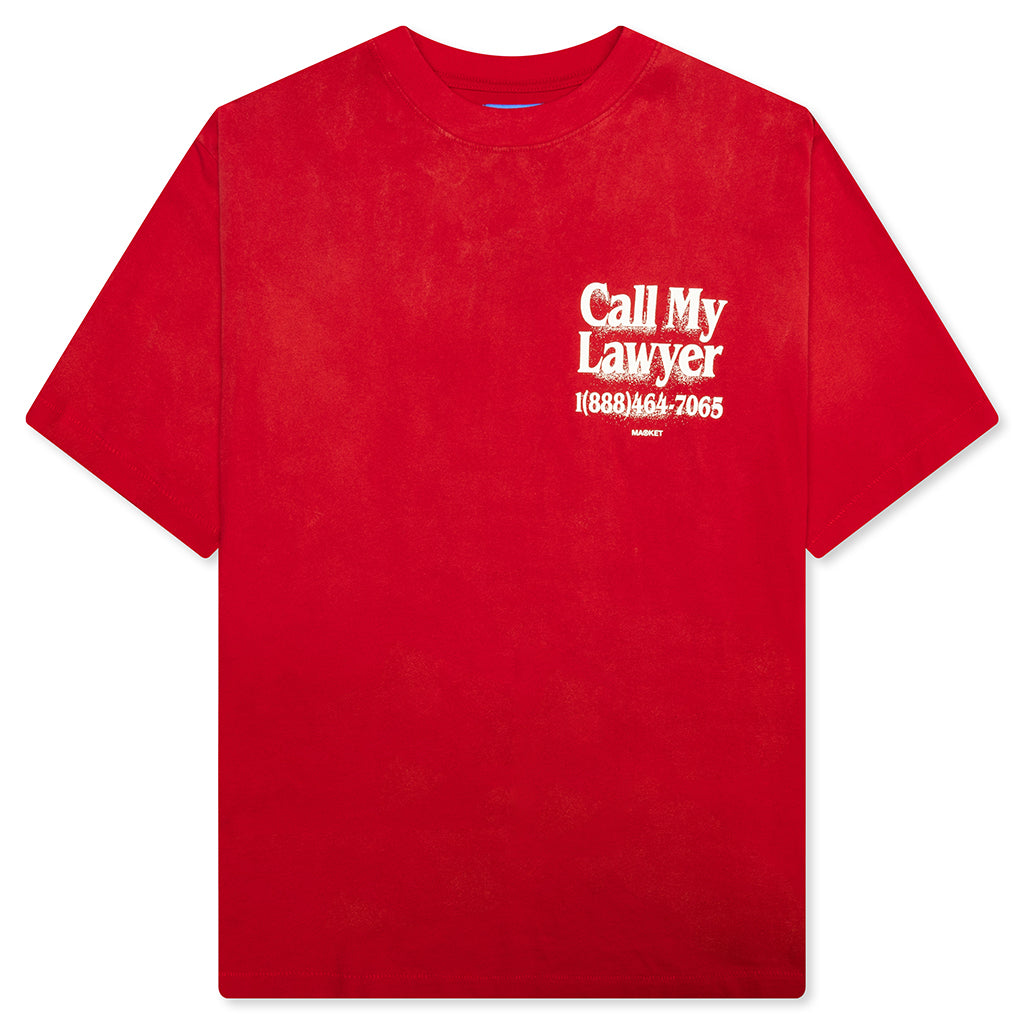 Call My Lawyer 3D T-Shirt - Candy Red