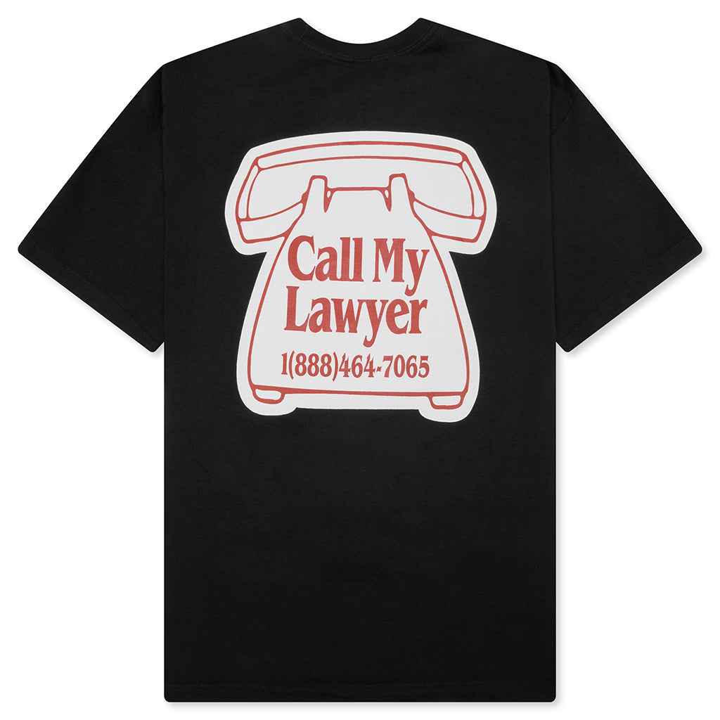 Call My Lawyer Magnet T-Shirt - Washed Black