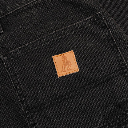 Canvas Double Knee Work Pant - Black