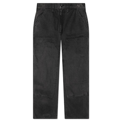 Canvas Double Knee Work Pant - Black