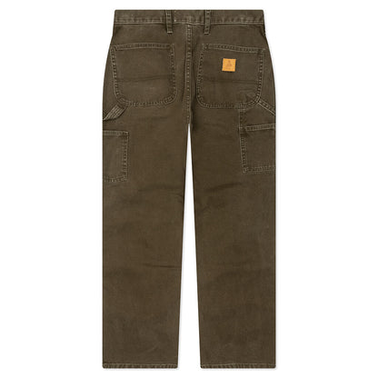 Canvas Double Knee Work Pant - Washed Moss Green