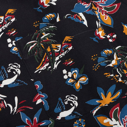 Car Race Tropical Print Shirt - Black/Tropical
