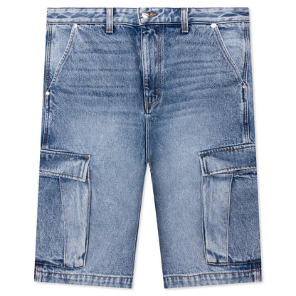 Cargo Denim Baggy Short - Bay Indigo
