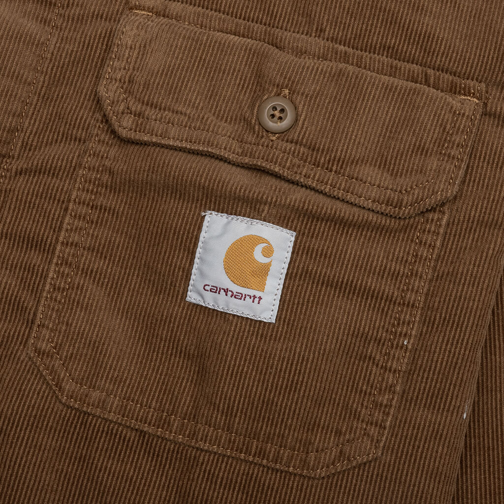 Dixon Shirt Jacket Rinsed - Hamilton Brown