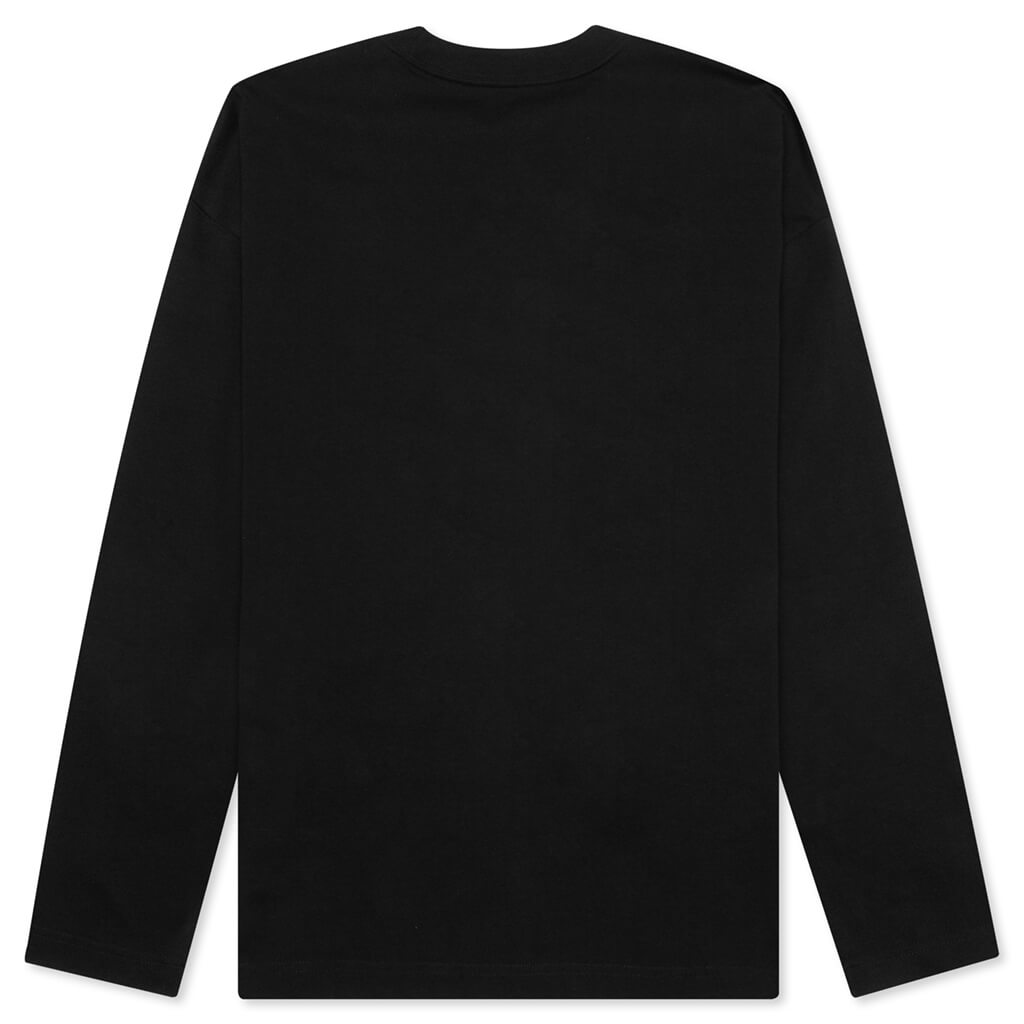 Link Script L/S T-Shirt - Black/White