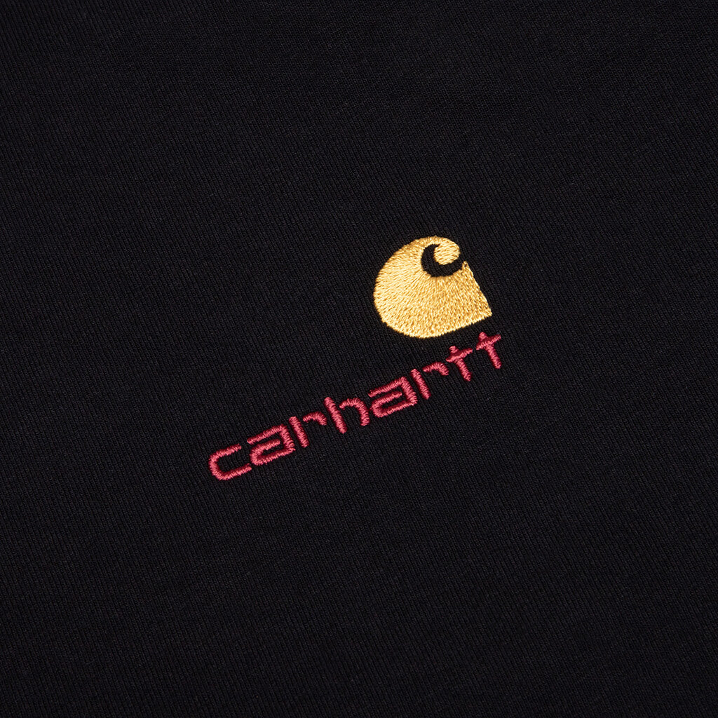 S/S American Script T-Shirt - Black