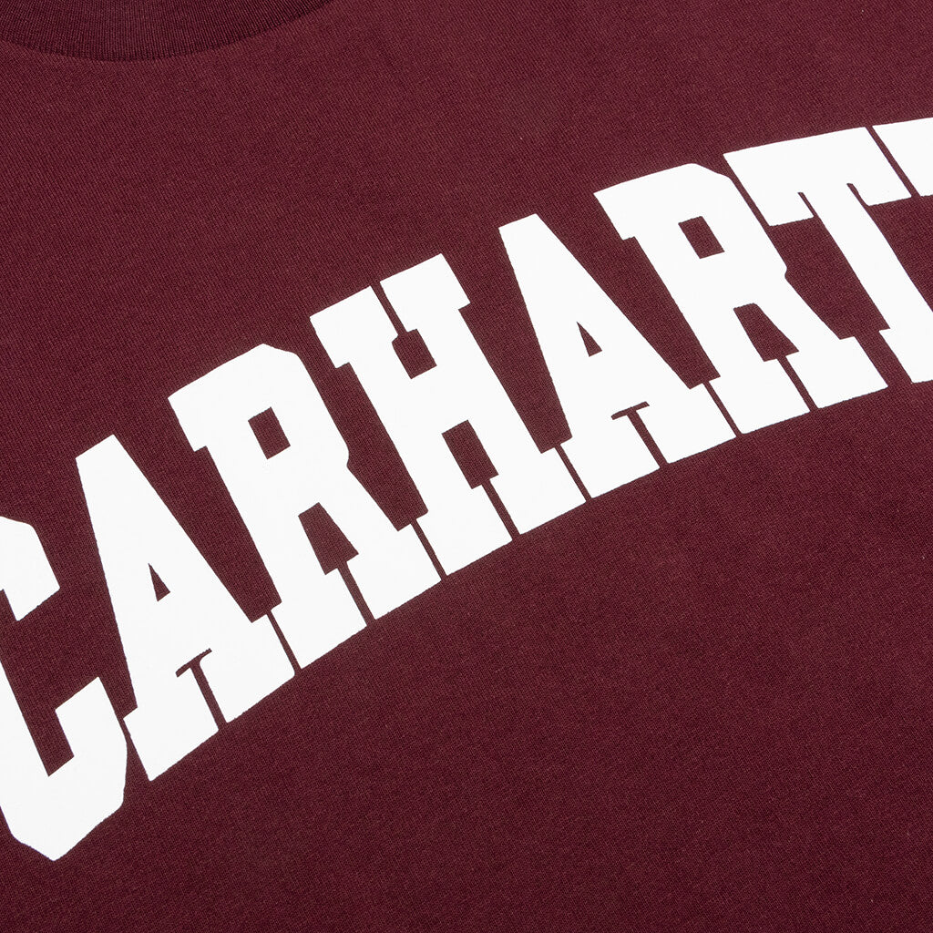 S/S University T-Shirt - Wine