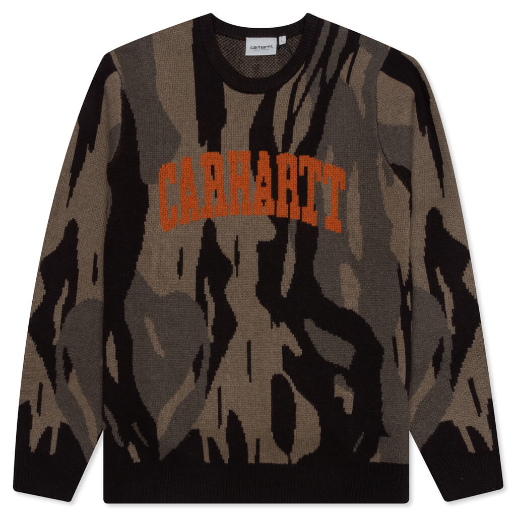 University Script Sweater - Camo Unite/Copperton