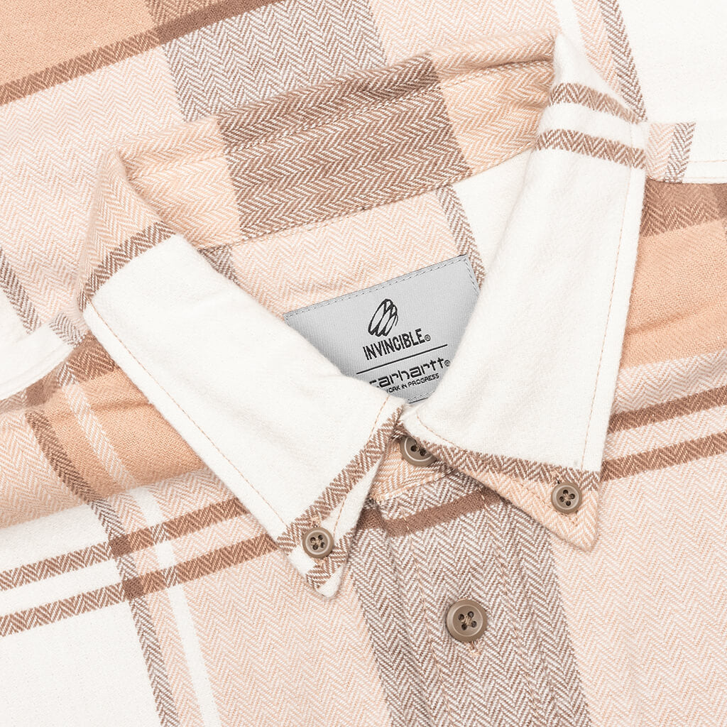 Carhartt WIP x Invincible L/S Work Shirt Max - Coca Mocha
