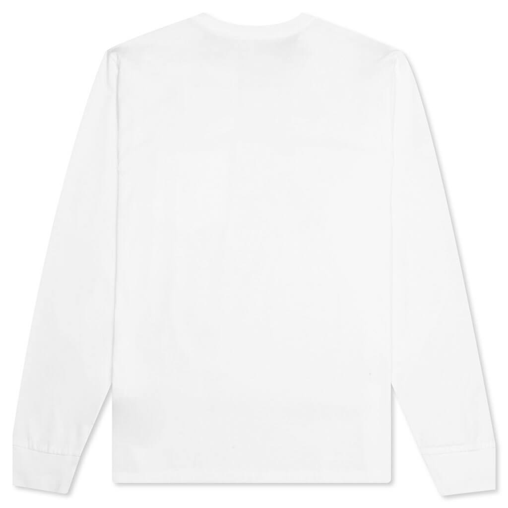 L/S Pocket Tee - White