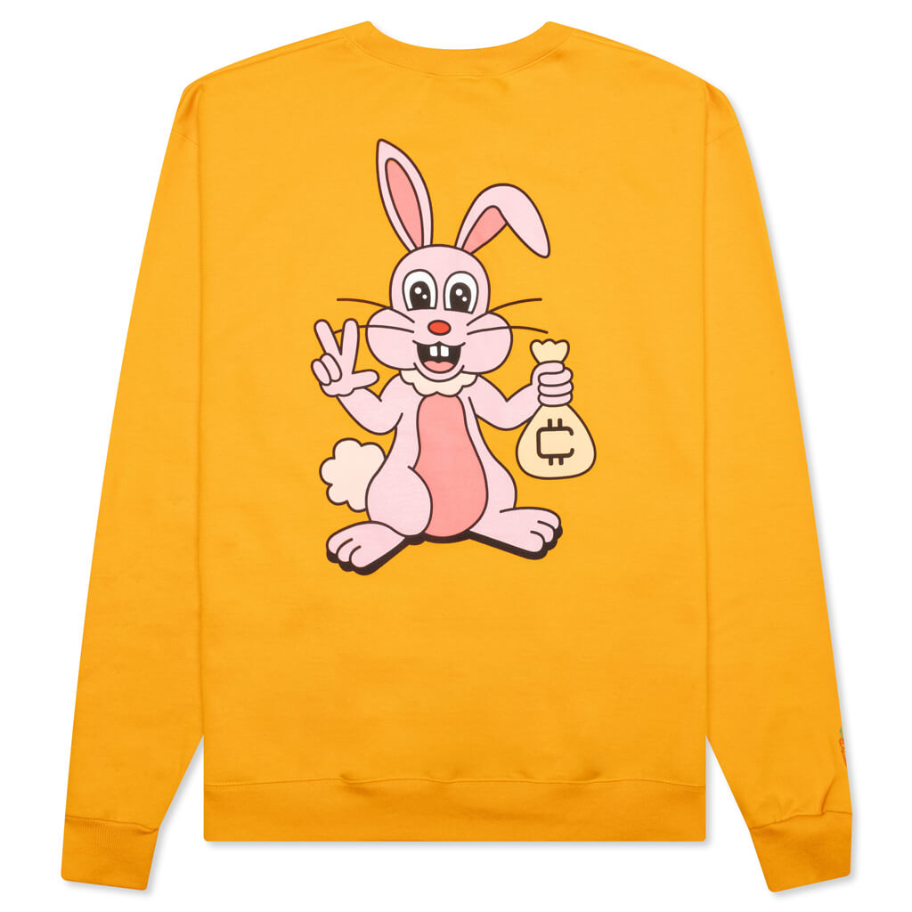 Cokane Rabbit Crewneck QS - Yellow