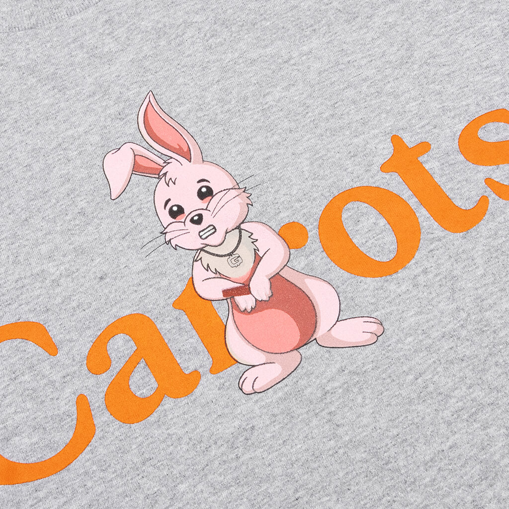 Cokane Rabbit Wordmark Tee QS - Athletic Heather