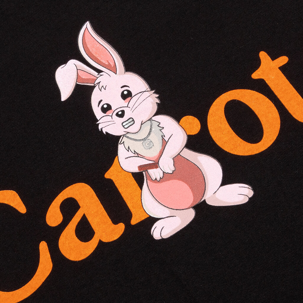 Cokane Rabbit Wordmark Tee QS - Black