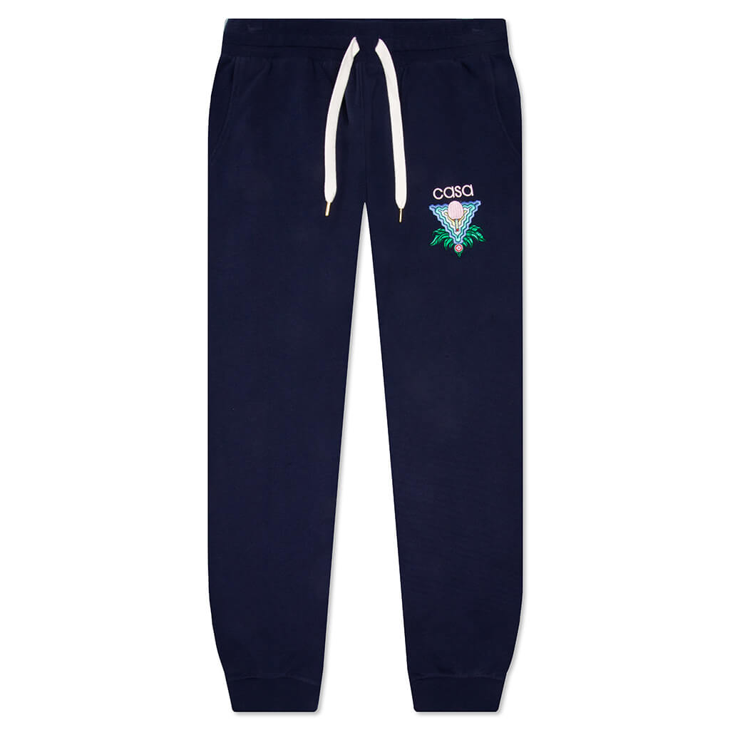 Memphis Icon Embroidered Sweatpant - Dark Blue