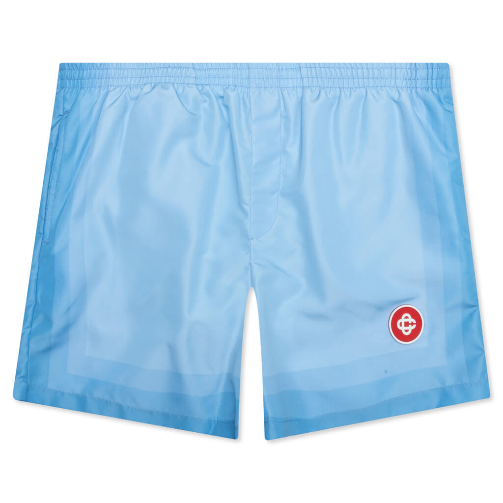 Printed Swim Trunks - Blue