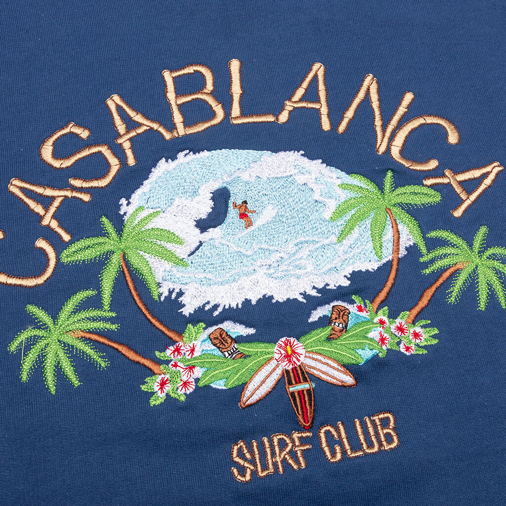 Surf Club Embroidered Sweatshirt - Navy