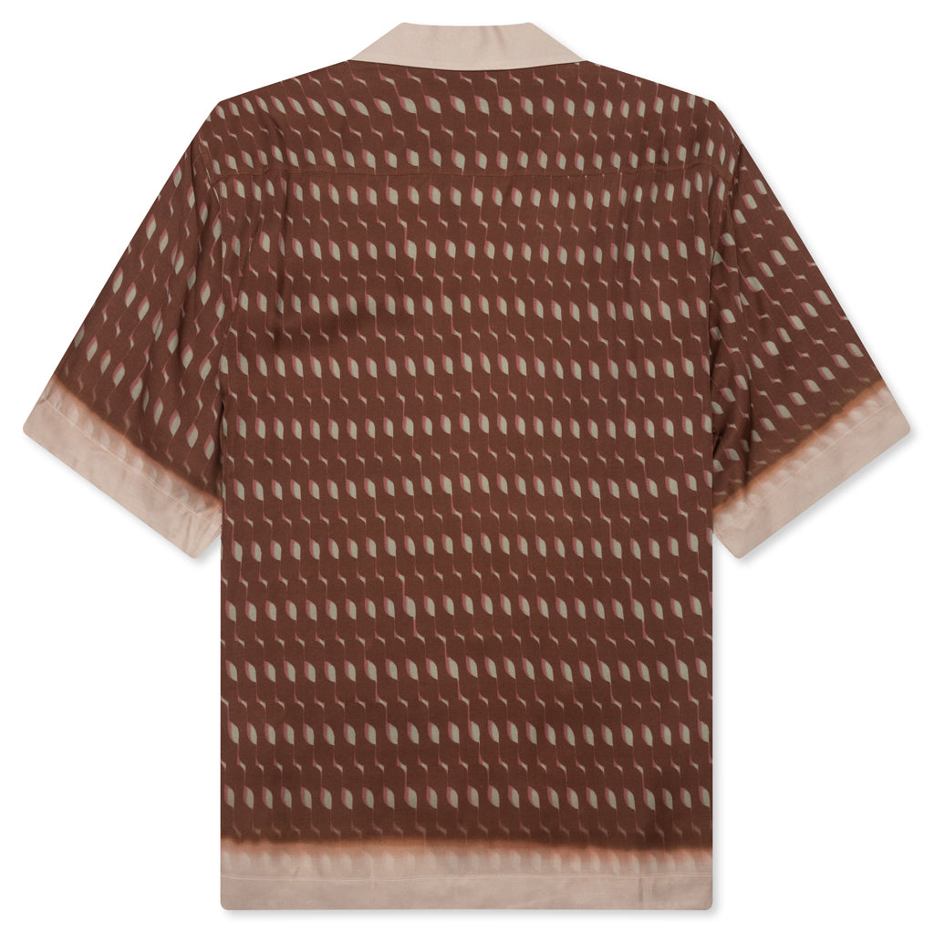 Boxy Viscose Shirt - Rust
