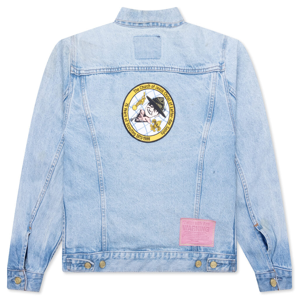 Charlatan Reversible Denim/Baseball Jacket - Indigo